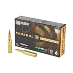 Federal GM6CRDM1 Premium Gold Medal  6mm Creedmoor 107 GR Sierra MatchKing Boat-