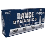 Fiocchi 380AP Range Dynamics 380ACP 95gr Full Metal Jacket 50 Per Box