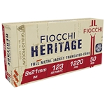 Fiocchi 9X21 Shooting Dynamics 9x21mm IMI 123 GR FMJ 50 Bx/ 20 Cs