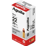 Aguila 1B222110 Standard High Velocity 22 Short 29 GR Solid Point 50 Bx/100 Cs