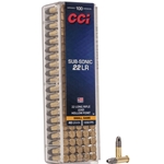 CCI 0056 Small Game Subsonic  22 Long Rifle (LR) 40 GR Lead Hollow Point 100 Bx/