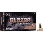 CCI 5201 Blazer Brass  9mm Luger 124 GR Full Metal Jacket Round Nose 50 Bx/ 20 C