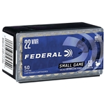 Federal 757 Game-Shok  22 WMR 50 GR Jacketed Hollow Point 50 Bx/ 60 Cs