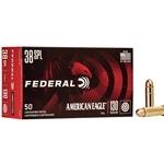 Federal AE38K American Eagle  38 Special 130 GR Full Metal Jacket 50 Bx/20 Cs