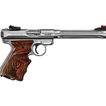 RUGER MKIII HUNTER 22LR STAINLESS/LAMINATE 6.87” 2-10 ROUND MAGAZINES 10160