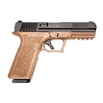 PFS9 Full Size 9mm Luger 4.49" 17+1 Flat Dark Earth Black Nitride Stainless Steel Slide Aggressive Texture Flat Dark Earth Polymer Grip