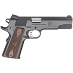 Springfield Armory PX9420 1911 Garrison 45 ACP Caliber with 5" Barrel, 7+1 Capacity, Overall Blued Finish Carbon Steel, Beavertail Frame, Serrated Slide & Thin-Line Wood with Double-Diamond Pattern Grip