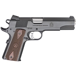 Springfield Armory PX9419 1911 Garrison 9mm Luger Caliber with 5" Barrel, 9+1 Capacity, Overall Blued Finished Carbon Steel, Beavertail Frame, Serrated Slide & Thin-Line Wood with Double-Diamond Pattern Grip