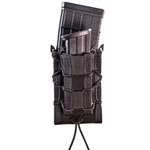 High Speed Gear, Double Decker TACO, Dual Magazine Pouch, Molle, Fits (1) Rifle Magazine and (1) Pistol Magazine, Hybrid Kydex and Nylon, Black