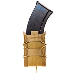 High Speed Gear 11TA00CB TACO Mag Pouch Single Coyote Brown Nylon MOLLE Compatible w/ Rifle