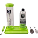 Breakthrough Clean Technologies, Suppressor Cleaning Kit, Includes 16 OZ Bottle of Suppressor Cleaner, Suppressor Cleaning Submission Tube, Submission Hook, Metal and Nylon Cleaning Brushes, and Cleaning Tray