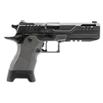Oa Defense OA2311FPROKITGRYPRT21 2311 Pro Full Size Frame 9mm Luger 21+1 5" Black DLC Ported Barrel, Black Lightening Cut/Optic Cut/Serrated Steel Slide & Aluminum Frame w/Picatinny Rail, Gray Modular Grip, Ambidextrous, 5 Mags