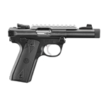 RUGER MKIV 22/45 BLK 22LR 4.4" TB
40190 | SILVER RAIL & TRIGGER