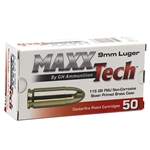 MAXXTech 9mm Luger 115 Grain FMJ