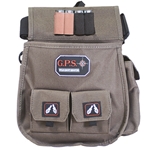 GPS Bags 1093CSP Deluxe Double Shotshell Pouch Olive Polyester Waist Mount 30-52" Belt