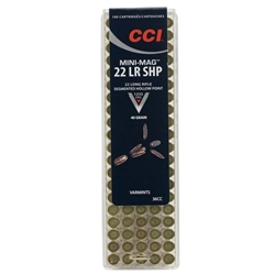 CCI 36CC Mini-Mag 22 Long Rifle (LR) 40 GR Segmented Hollow Point 100 Bx/ 50 Cs