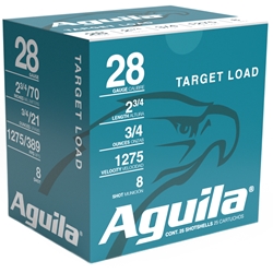 Aguila 1CHB2878 Hunting High Velocity  28 Gauge 2.75" 3/4 oz 8 Shot 25 Bx/ 20 Cs