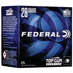 Federal TGS282175 Top Gun Sporting  28 Gauge 2.75" 3/4 oz 7.5 Shot 25 Bx/ 10 Cs