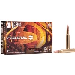 Federal F3006FS2 Fusion Rifle  30-06 Springfield 165 GR Fusion Soft Point 20 Bx/