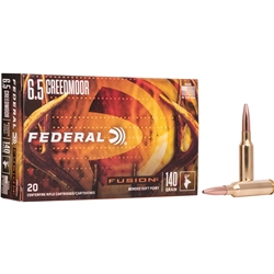 Federal F65CRDFS1 Fusion Rifle  6.5 Creedmoor 140 GR Fusion Soft Point 20 Bx/ 10