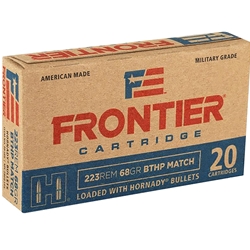 Frontier Cartridge FR160 Frontier  223 Remington 68 GR Boat Tail Hollow Point Ma