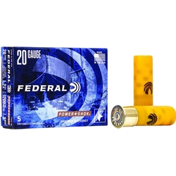 Federal F2033B Power-Shok   20 Gauge 2.75" 20 Pellets 3 Buck Shot 5 Bx/ 50 Cs