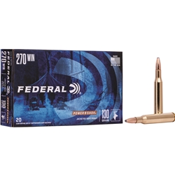 Federal 270A Power-Shok  270 Winchester 130 GR Jacketed Soft Point (JSP) 20 Bx/