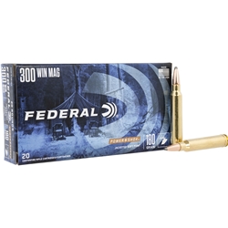 Federal 300WBS Power-Shok  300 Win Mag 180 GR Jacketed Soft Point (JSP) 20 Bx/ 1