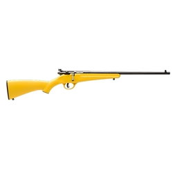 Savage 13805 Rascal Youth Bolt 22 LR 16.1" 1 Yellow Fixed Synthetic Stock Blued