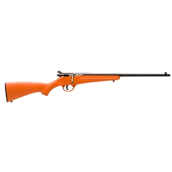 Savage 13810 Rascal Youth Bolt 22 LR 16.1" 1 Orange Fixed Synthetic Stock Blued