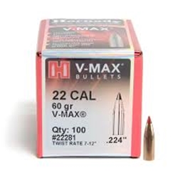 Hornaday 22CAL 60gr V-MAX 100/box