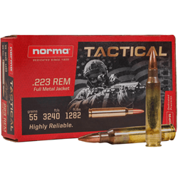NORMA 223REM TAC 55GR FMJ 30RD BOX 2422028