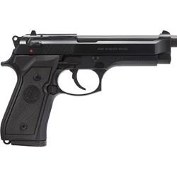 Beretta USA J92M9A0M M9 9mm Luger 4.90" 15+1 Black Bruniton Black Bruniton Steel Slide Checkered Black Polymer Grip