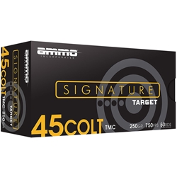 Ammo Inc 45C250TMCA50 Signature 45 Colt (LC) 250 gr Total Metal Case (TMC) 50 Per Box