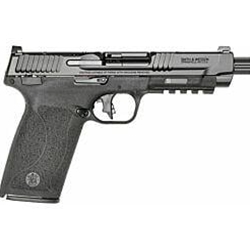 Smith & Wesson, M&P, Semi-automatic, Internal Hammer Fired, Full Size, 5.7X28MM, 5" Threaded Barrel, Optics Ready, No Manual Thumb Safety, Optic Height Sights, Black, 22 Rounds, 2 Magazines