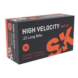 SK 420137 High Velocity 22 LR 40 gr High Velocity Match 50 Per Box