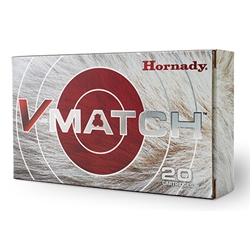 Hornady 81504 V-Match 6.5 Creedmoor 100 gr ELD-VT 20 Per Box