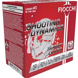 Fiocchi 12SD18H7 Shooting Dynamics Target 12Gauge 2.75" 1 1/8oz 7.5Shot 25 Per Box