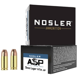 Nosler 51290 Assured Stopping Power Handgun 9mmLuger 147gr Jacketed Hollow Point 20 Per Box