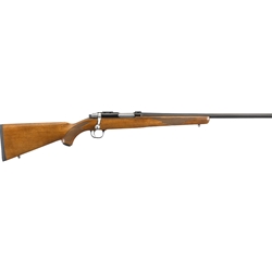 Ruger 7225 77/22 22 Hornet 6+1 Capacity, 20" Threaded Barrel, Blued Alloy Steel, Integral Scope Mount On A Solid Steel Receiver, American Walnut Stock