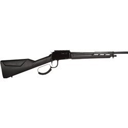 Rossi RL22161ST Rio Bravo Tactical 22 LR 10+1 16.50" Polished Black Oxide Steel Threaded Barrel, Picatinny Rail Matte Black Aluminum Receiver, Fixed Black Synthetic Stock
