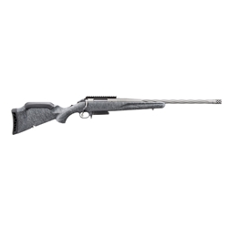 Ruger 46903 American Gen 2 7mm-08 Rem 3+1, 20" Gun Metal Gray Cerakote Spiral Threaded Barrel, Gun Metal Gray Cerakote Receiver w/Picatinny Rail, Gray Splatter Adjustable Synthetic Stock