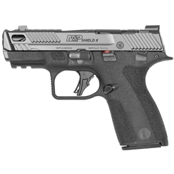 Smith & Wesson 14270 M&P PC Shield X Sub-Compact 9mm Luger 15+1 3.60" Black Armornite Ported Barrel, Black Armornite Stainless Steel Optic Cut/Serrated Slide, Black Polymer Frame w/Picatinny Rail, Textured Grip, RMSc/Holosun K Footprint, Manual Thumb