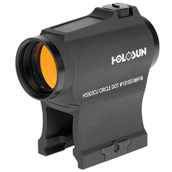 Holosun HS503CU 503 Black Anodized 1 x 20 mm 2 MOA Red Dot/65 MOA Circle Multi Reticle