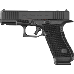 Glock P64550203 G45 Gen6 Crossover Frame 9mm Luger 17+1 4.02" Black GMB Barrel, Black nDLC Steel Optic Ready/Serrated Slide, Black Polymer Frame w/Accessory Rail, Interchangeable Backstrap Grip