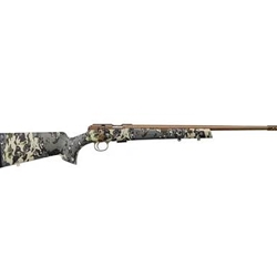 CZ-USA 02322 CZ 457 American Hunter 22 LR 5+1 20" Bronze Cerakote Steel Barrel, Bronze Cerakote Drilled & Tapped Steel Receiver, Veil Camo Fixed Synthetic Stock