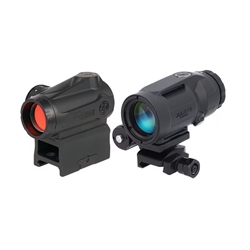 Sig Sauer Electro-Optics SORJMSR501 Romeo-MSR Gen II w/Juliet5 Micro Magnifier Black 1x20mm/5x42mm, 2 MOA Red Dot and Magnifier