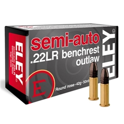 ELEY 22LR 42g RN S/A BENCHREST OUTLAW 50b 100c