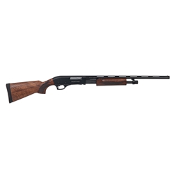 Charles Daly 930416 301 Field Compact 410 Gauge Pump 4+1 22" Vent Rib Barrel, Black Anodized Aluminum Grooved Receiver, Fixed Walnut Stock