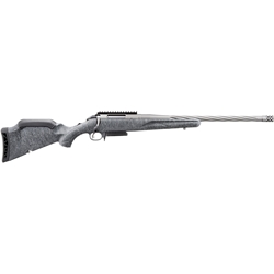 Ruger 46914 American II Full Size 270 Win 4+1 20" Cobalt Cerakote Spiral Fluted Threaded Barrel & Alloy Steel Receiver Picatinny w/Rail Receiver, Gray Splatter Adj LOP Synthetic Stock